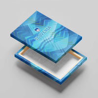 Slovenia Sport Canvas Wall Art Alpine-Inspired Design with National Crest