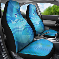 Slovenia Sport Car Seat Cover Alpine-Inspired Design with National Crest