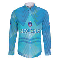 Slovenia Sport Family Matching Off The Shoulder Long Sleeve Dress and Hawaiian Shirt Alpine-Inspired Design with National Crest