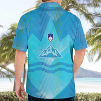 Slovenia Sport Hawaiian Shirt Alpine-Inspired Design with National Crest