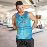 Slovenia Sport Men Tank Top Alpine-Inspired Design with National Crest