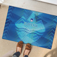 Slovenia Sport Rubber Doormat Alpine-Inspired Design with National Crest