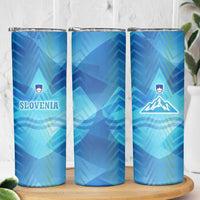 Slovenia Sport Skinny Tumbler Alpine-Inspired Design with National Crest