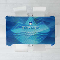 Slovenia Sport Tablecloth Alpine-Inspired Design with National Crest
