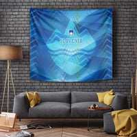 Slovenia Sport Tapestry Alpine-Inspired Design with National Crest