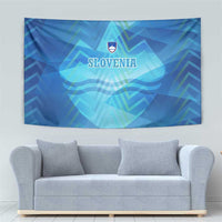 Slovenia Sport Tapestry Alpine-Inspired Design with National Crest