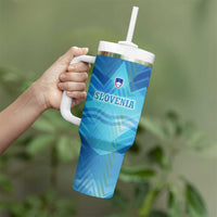 Slovenia Sport Tumbler With Handle Alpine-Inspired Design with National Crest