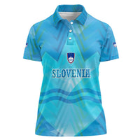 Slovenia Sport Women Polo Shirt Alpine-Inspired Design with National Crest
