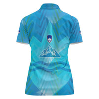 Slovenia Sport Women Polo Shirt Alpine-Inspired Design with National Crest