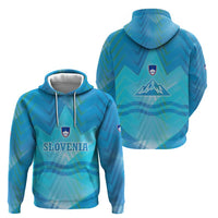 Slovenia Sport Zip Hoodie Alpine-Inspired Design with National Crest