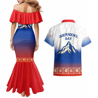 Slovenian Independence Couples Matching Mermaid Dress and Hawaiian Shirt 1990 Tribute with Dragon Emblem and Alpine Legacy