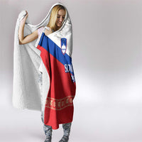 Slovenian Independence Hooded Blanket 1990 Tribute with Dragon Emblem and Alpine Legacy