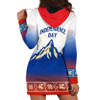 Slovenian Independence Hoodie Dress 1990 Tribute with Dragon Emblem and Alpine Legacy