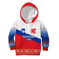 Slovenian Independence Kid Hoodie 1990 Tribute with Dragon Emblem and Alpine Legacy