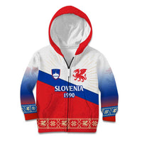 Slovenian Independence Kid Hoodie 1990 Tribute with Dragon Emblem and Alpine Legacy