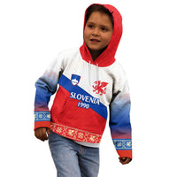 Slovenian Independence Kid Hoodie 1990 Tribute with Dragon Emblem and Alpine Legacy