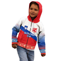 Slovenian Independence Kid Hoodie 1990 Tribute with Dragon Emblem and Alpine Legacy