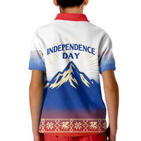 Slovenian Independence Kid Polo Shirt 1990 Tribute with Dragon Emblem and Alpine Legacy