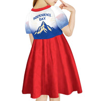Slovenian Independence Kid Short Sleeve Dress 1990 Tribute with Dragon Emblem and Alpine Legacy