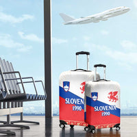 Slovenian Independence Luggage Cover 1990 Tribute with Dragon Emblem and Alpine Legacy
