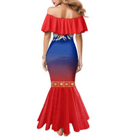 Slovenian Independence Mermaid Dress 1990 Tribute with Dragon Emblem and Alpine Legacy