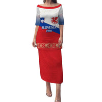 Slovenian Independence Puletasi 1990 Tribute with Dragon Emblem and Alpine Legacy