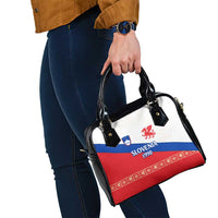 Slovenian Independence Shoulder Handbag 1990 Tribute with Dragon Emblem and Alpine Legacy