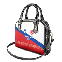 Slovenian Independence Shoulder Handbag 1990 Tribute with Dragon Emblem and Alpine Legacy