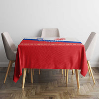 Slovenian Independence Tablecloth 1990 Tribute with Dragon Emblem and Alpine Legacy