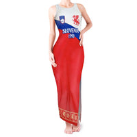 Slovenian Independence Tank Maxi Dress 1990 Tribute with Dragon Emblem and Alpine Legacy