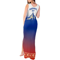 Slovenian Independence Tank Maxi Dress 1990 Tribute with Dragon Emblem and Alpine Legacy