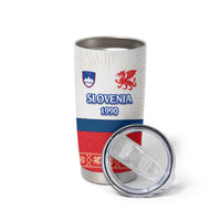 Slovenian Independence Tumbler Cup 1990 Tribute with Dragon Emblem and Alpine Legacy