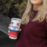 Slovenian Independence Tumbler Cup 1990 Tribute with Dragon Emblem and Alpine Legacy