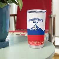 Slovenian Independence Tumbler Cup 1990 Tribute with Dragon Emblem and Alpine Legacy