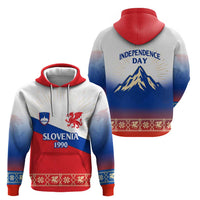 Slovenian Independence Zip Hoodie 1990 Tribute with Dragon Emblem and Alpine Legacy