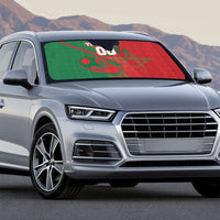 Personalized Morocco Football Auto Sun Shade Geometric Star Flag Soccer National Pride