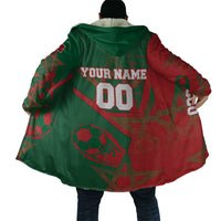 Personalized Morocco Football Cloak Geometric Star Flag Soccer National Pride