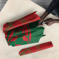 Personalized Morocco Football Umbrella Geometric Star Flag Soccer National Pride