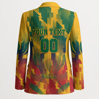 Personalized South Africa Football Blazer South African Flag Inspiration - Soccer Graphic Bold Color Blocks
