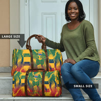Personalized South Africa Football Travel Bag South African Flag Inspiration - Soccer Graphic Bold Color Blocks