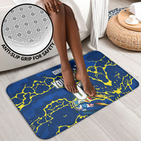 Personalized Curacao Football Bathroom Set Caribbean Splash Paint Soccer Graphic