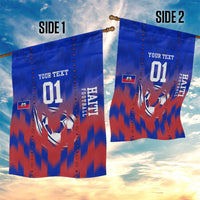 Personalized Haiti Football Garden Flag Brush Stroke Soccer Graphic Flag Colors