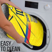 Personalized Ecuador Football Bathroom Set Dynamic Line Soccer Graphic Flag Colors
