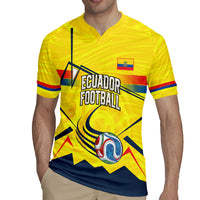 Personalized Ecuador Football Rugby Jersey Dynamic Line Soccer Graphic Flag Colors