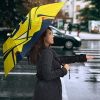 Personalized Ecuador Football Umbrella Dynamic Line Soccer Graphic Flag Colors