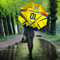Personalized Ecuador Football Umbrella Dynamic Line Soccer Graphic Flag Colors