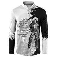 Nat Love Button Sweatshirt Deadwood Dick Legendary Black Cowboy - Famous Outlaw Quote