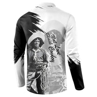Nat Love Button Sweatshirt Deadwood Dick Legendary Black Cowboy - Famous Outlaw Quote