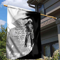 Nat Love Garden Flag Deadwood Dick Legendary Black Cowboy - Famous Outlaw Quote