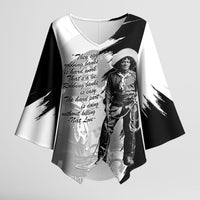 Nat Love Kimono Sleeve Blouse Deadwood Dick Legendary Black Cowboy - Famous Outlaw Quote